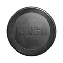 KONG Extreme Flyer natural rubber dog fetch disc in black for interactive outdoor play