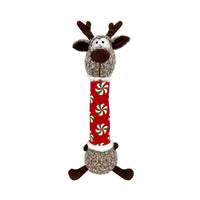 The KONG Holiday Shakers Luvs Reindeer Plush Dog Toy boasts a cheerful Christmas theme.