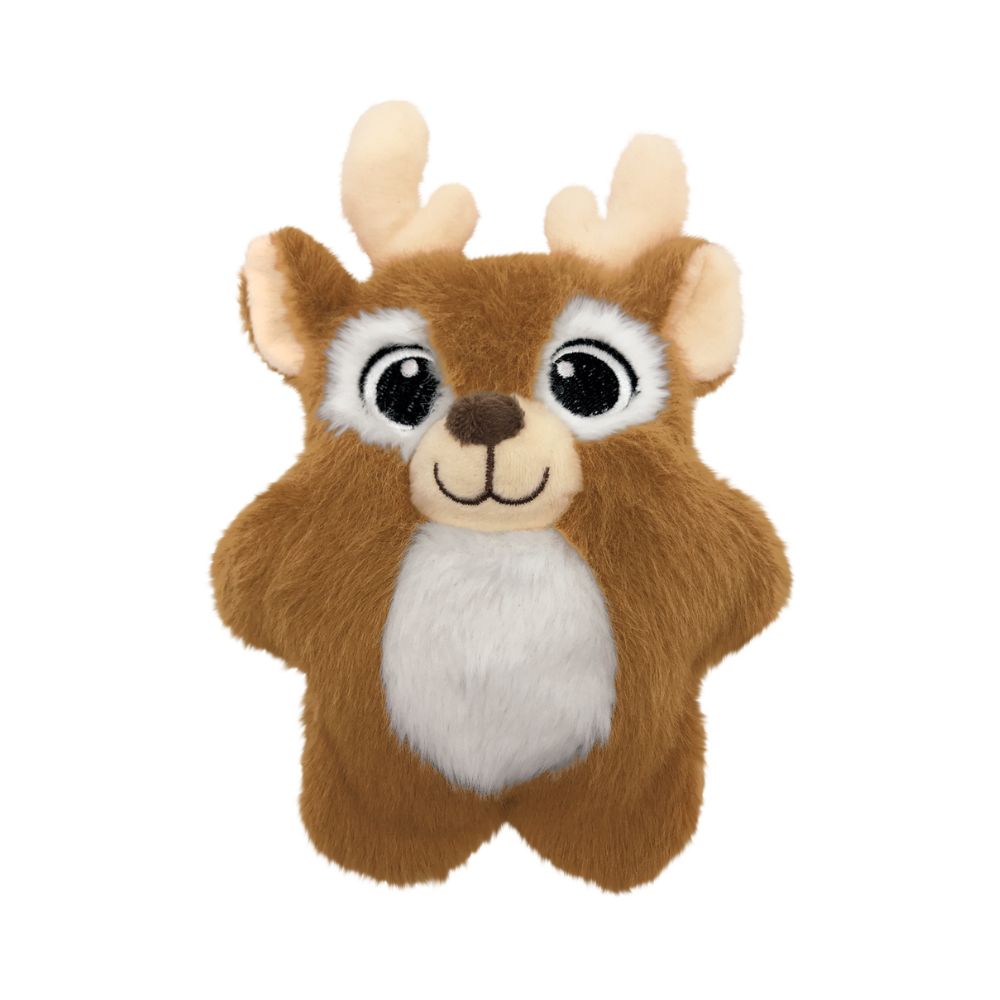 KONG Reindeer in Brown: Festive pet toy for joyful play.