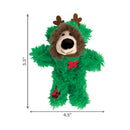 Green Softies Pajama Bear Cat Toy - Dimensions.