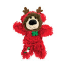 Soft Plush Texture of KONG Holiday Softies Patchwork Bear - Perfect for Cat Hugs