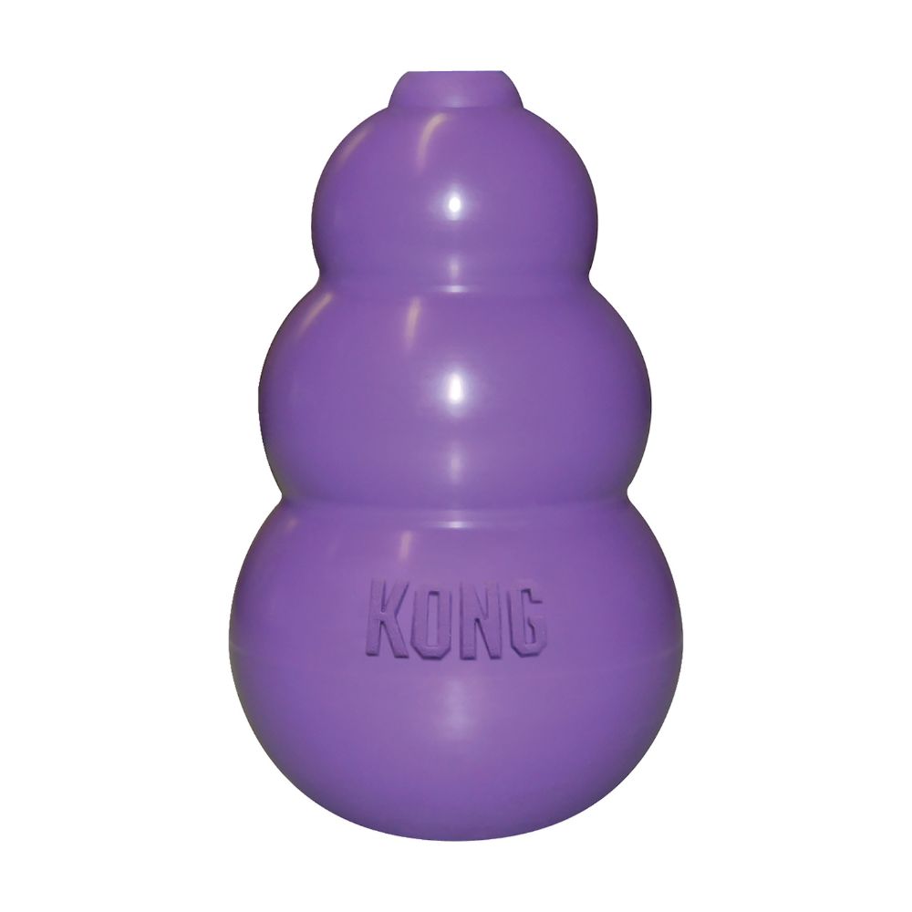 KONG Kitty Toy - Treat Dispenser for Cats, colour purple.