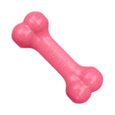 A bright pink KONG Puppy Goodie Bone dog toy on a solid white background.