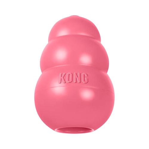 Pink KONG Puppy natural rubber dog toy