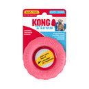 Retail packaging for the Pink Small KONG Puppy Tires dog toy.