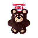 KONG Snuzzles Bear dog toy attached to official retail packaging.