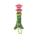 KONG Tugger Knots Frog Dog Toy in official retail packaging.