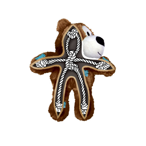 KONG Wild Knots Bear Dog Toy - Showing knotted rope skeleton core