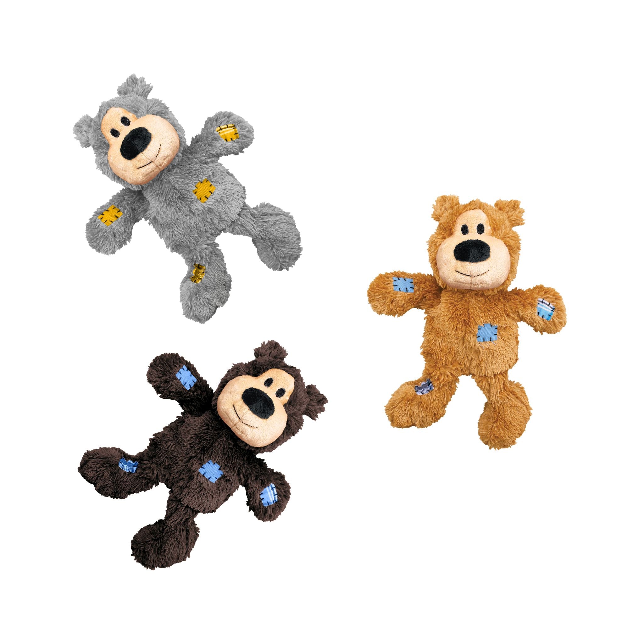 KONG Wild Knots Bear Dog Toy – Assorted Colours & Sizes