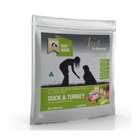 Meals for Mutts Duck & Turkey Grain-Free Dry Dog Food 2.5kg bag.