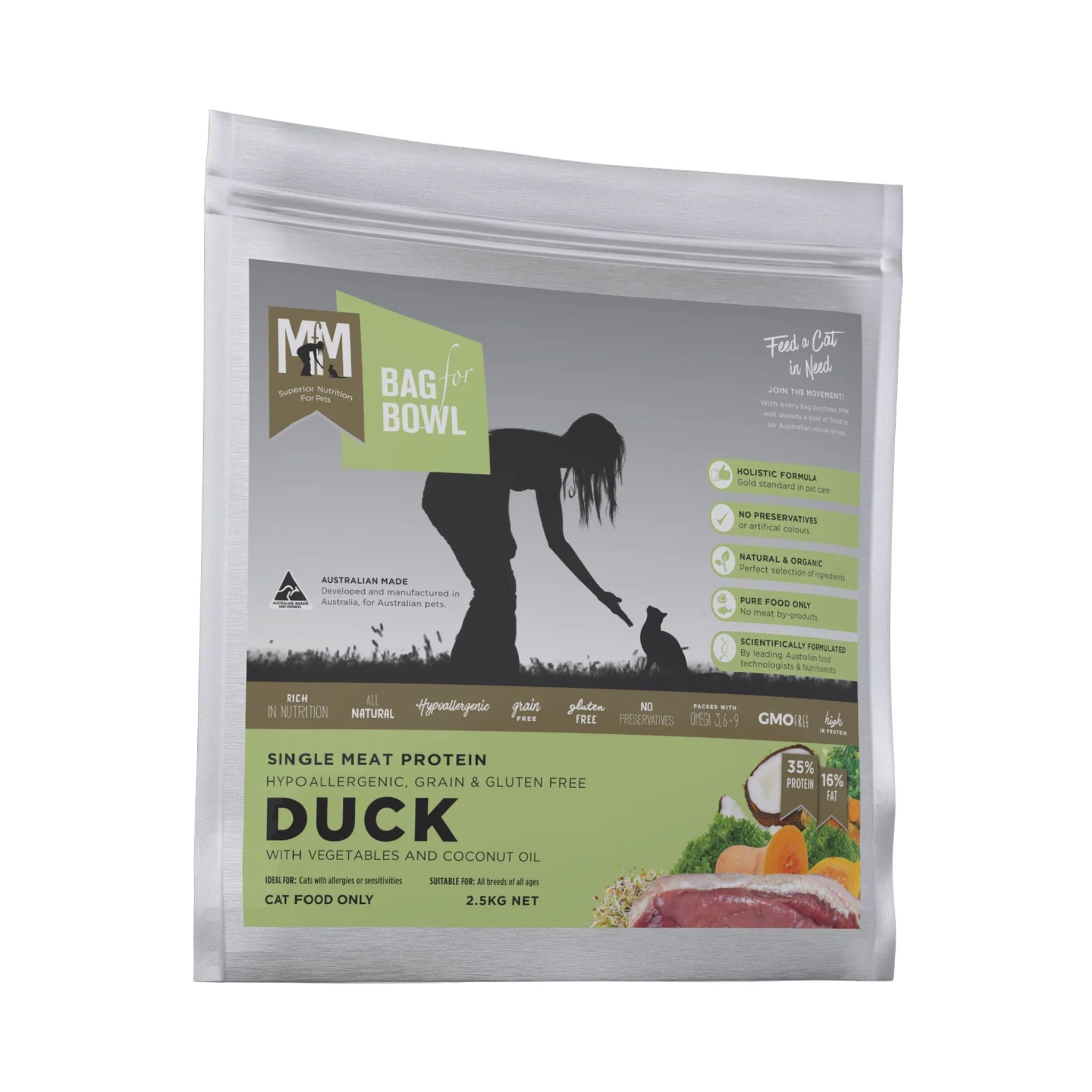 Meals for Meows Single Meat Protein Duck – Adult Cat Dry Food