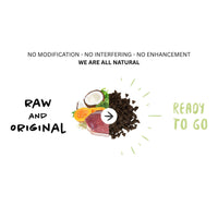Fresh duck meat, pumpkin, alfalfa, and natural superfoods blended into Meals for Meows duck cat food – No Modification, No Interfering, All Natural