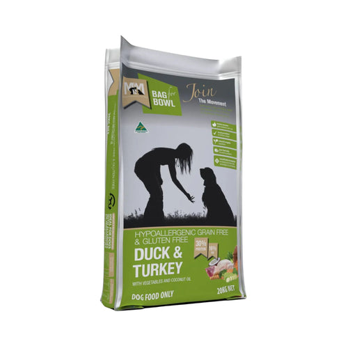 Meals for Mutts Duck & Turkey Dog Food 20kg bag - bulk pack of premium hypoallergenic dry dog food