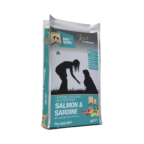 Meals for Mutts Gluten Free Salmon & Sardine Dry Dog Food 20kg bag front