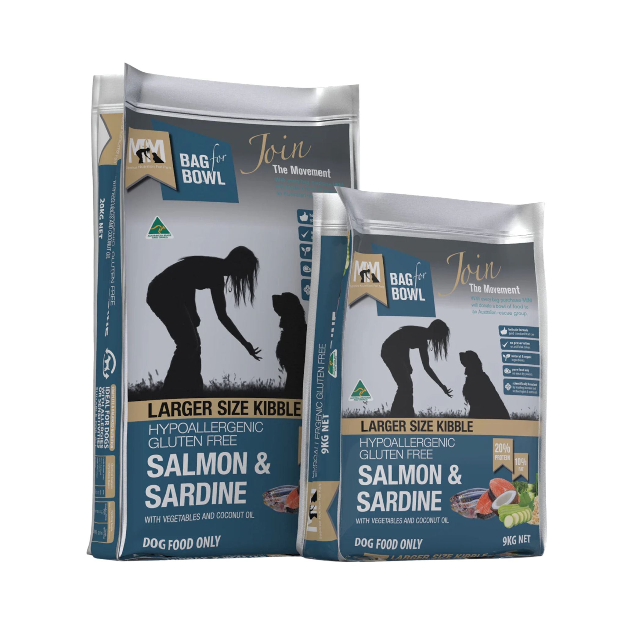 Meals for Mutts Salmon & Sardine (Large Kibble) – Adult Dog Food