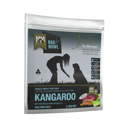 Meals for Mutts Single Meat Protein Kangaroo dry dog food 2.5kg bag front
