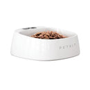 PetKit Fresh Smart Antibacterial Bowl White weighing a portion of dry food