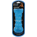 X-Large blue durable treat toy for dogs. Bounces and floats. 