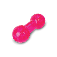 Scream Xtreme Treat Dumbbell Loud Pink Dog Toy - (3) Sizes