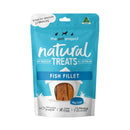 Front packaging of The Pet Project Fish Fillet Natural Dog Treats.