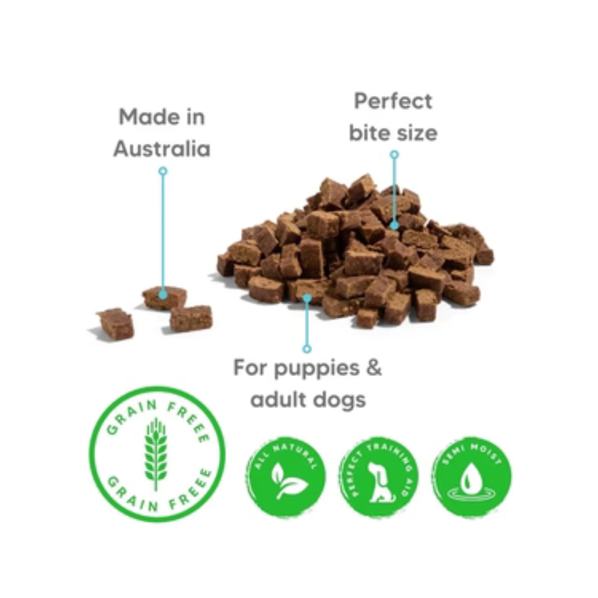 The Pet Project, Australian-made Kangaroo Training Treats for puppies and adult dogs.