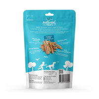 The Pet Project natural shark treats for dogs, back packaging showing nutritional information and product sourcing details.