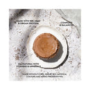 Bowl of Farm Raised Chicken complete prey pate, promoting meat protein and grain-free recipe on a stone surface