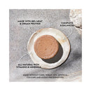 Bowl of wild-caught Alaskan salmon complete prey pate, promoting meat protein and grain-free recipe on a stone surface