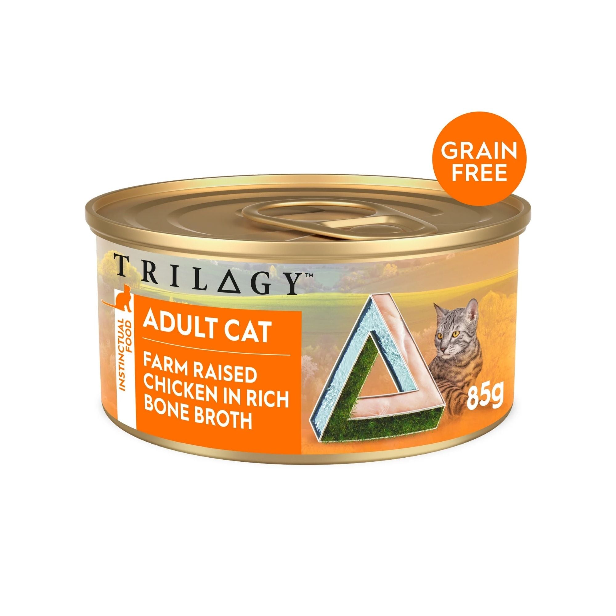 Trilogy Farm Raised Chicken Bone Broth Adult Wet Cat Food 85g