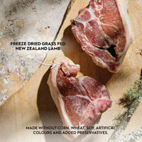 Freeze Dried Grass Fed New Zealand Lamb.