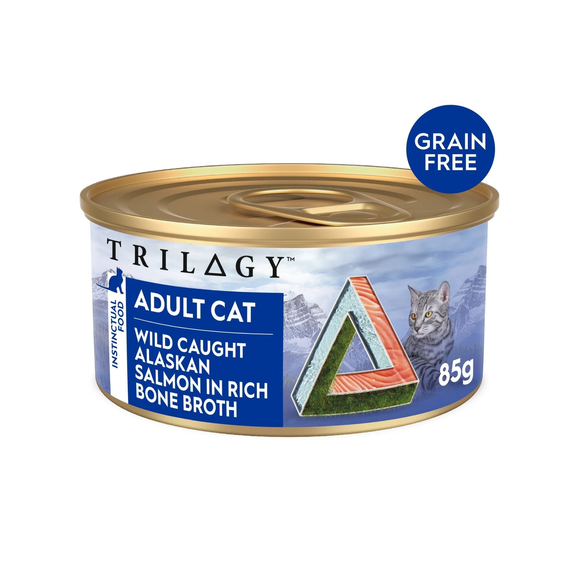 Trilogy Wild Caught Alaskan Salmon Bone Broth Adult Wet Cat Food 85g