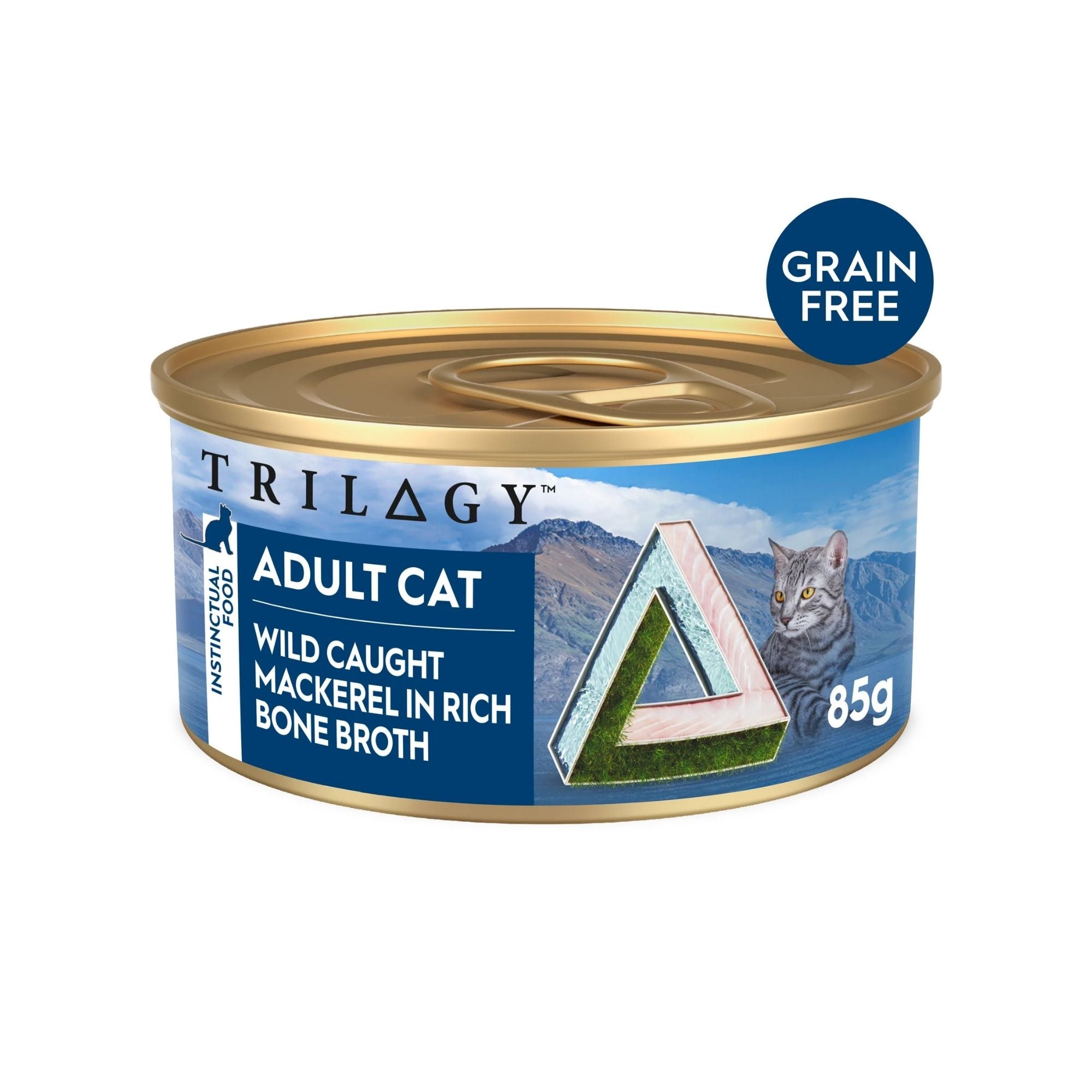Trilogy Wild Caught Mackerel Bone Broth Adult Wet Cat Food 85g