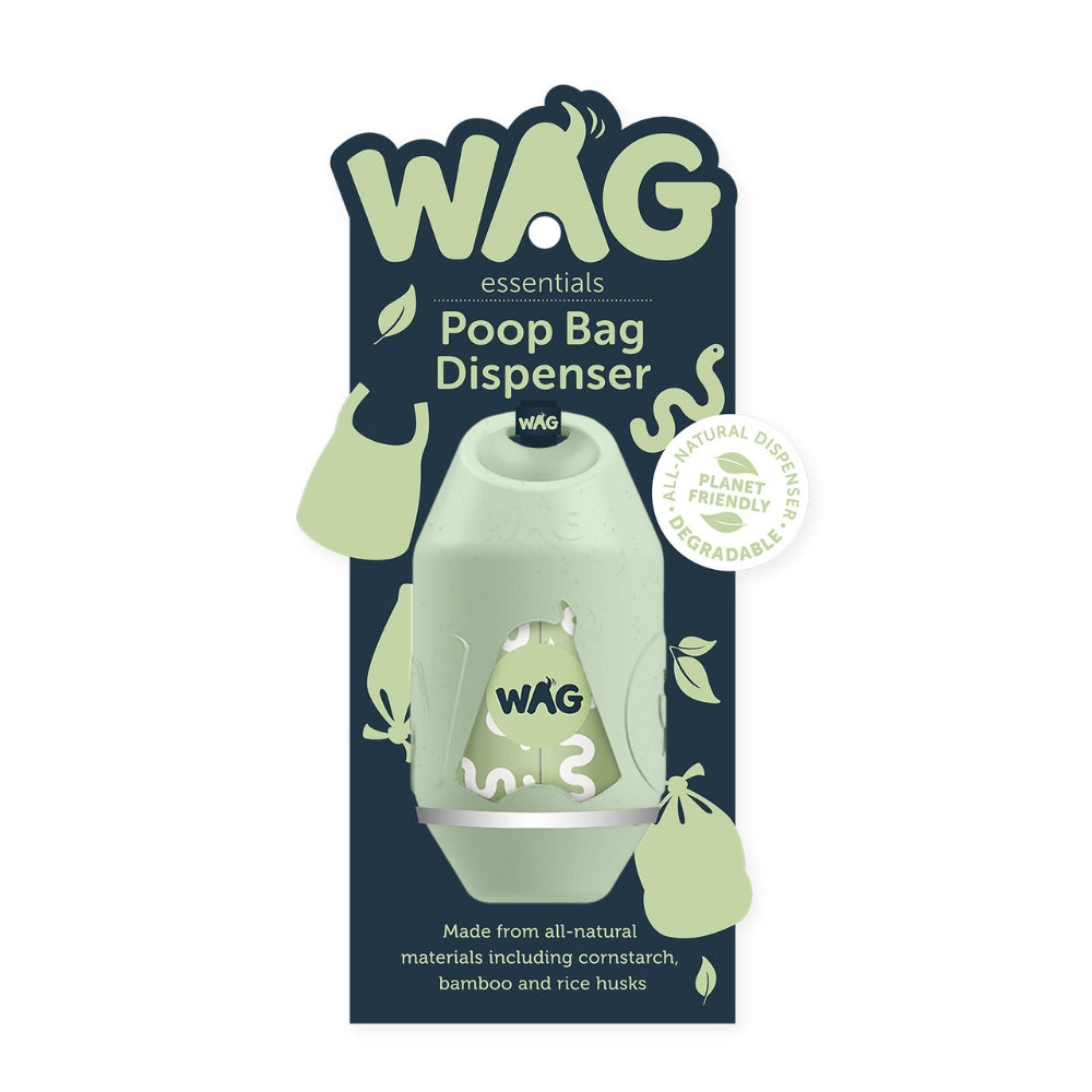 WAG Bamboo Poop Bag Dispenser Retail Packaging
