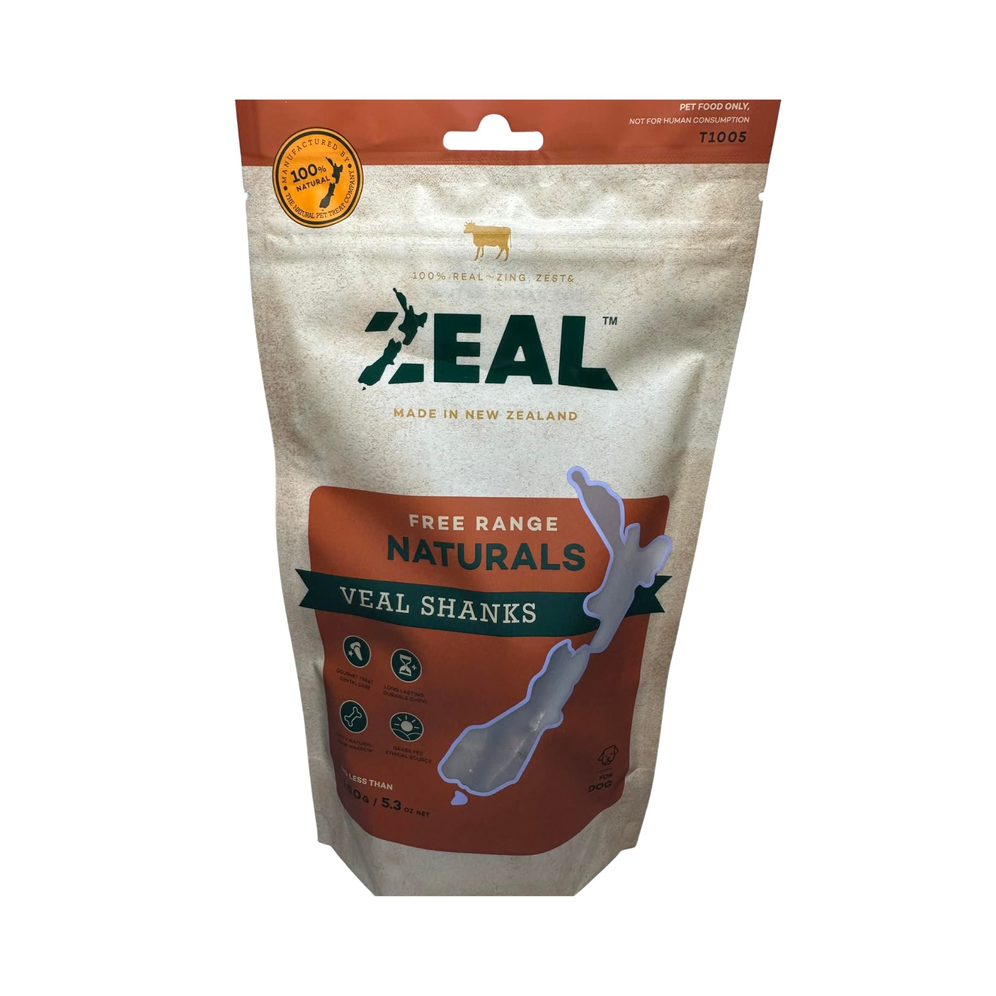 Zeal Air Dried Veal Shanks for Dogs – 150g