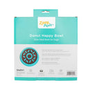 Back of the ZippyPaws Happy Bowl Donut packaging listing key features and care instructions