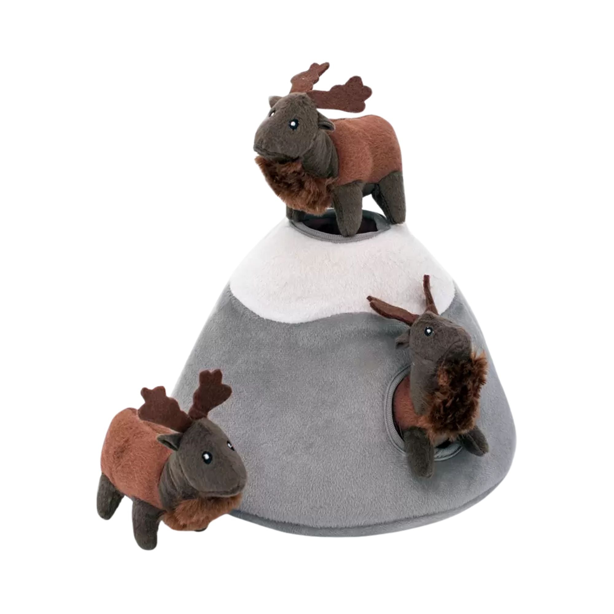 ZippyPaws Zippy Burrow Elk Mountain Dog Toy