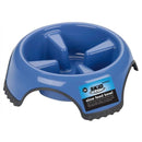 JW Skid Stop Slow Feed Dog Bowl, Blue or White