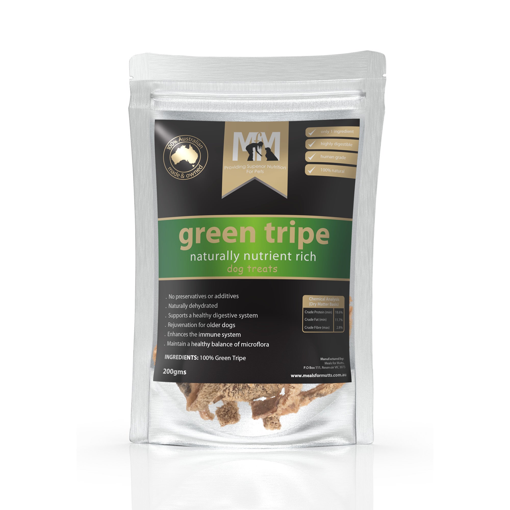 Meals for Mutts Green Tripe Dog Treats