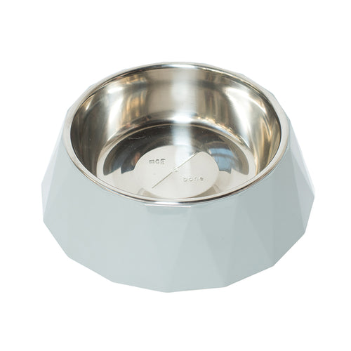 Mog and Bone Designer Melamine Cat Bowl Cool Grey