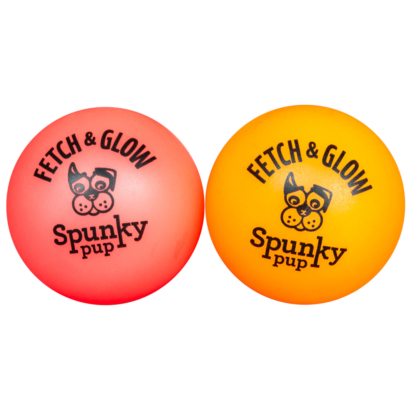 Spunky Pup Fetch & Glow Dog Ball, Indoor or Outdoor Play
