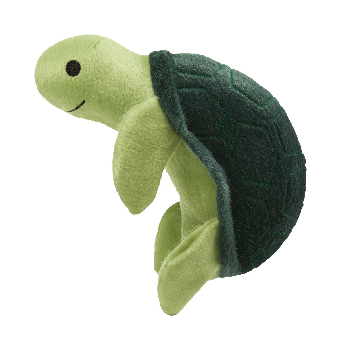 Spunky Pup Sea Plush Turtle Dog Toy, with Squeaker