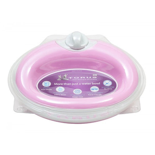 Torus Filtered Water Dispenser Bowl for Cats & Dogs 1L, Pink