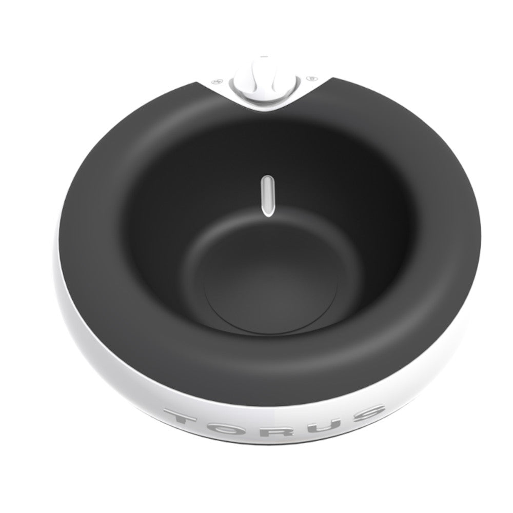 Torus Filtered Water Dispenser Bowl for Cats & Dogs 2L, Charcoal