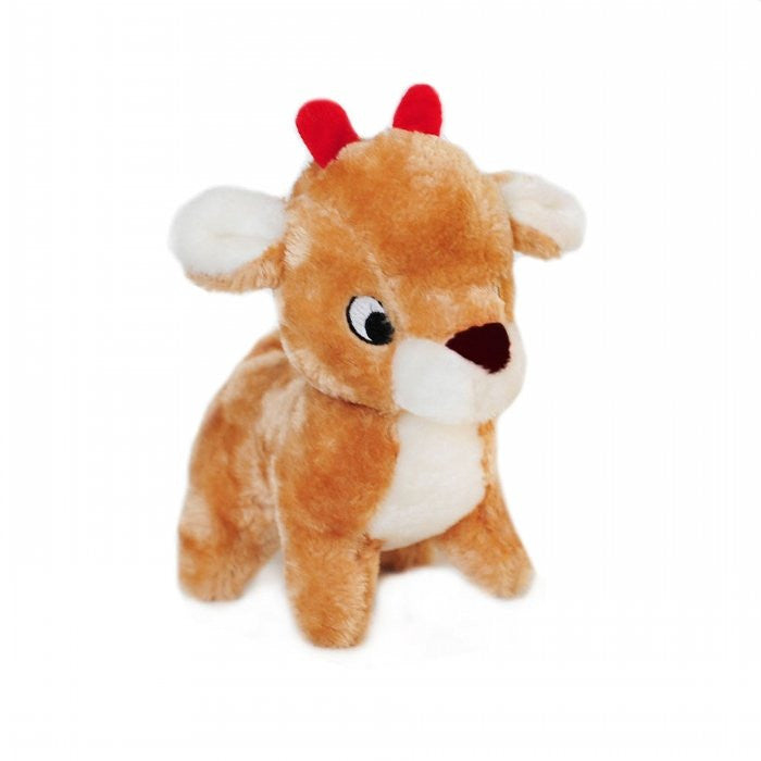 ZippyPaws Christmas Deluxe Reindeer Plush Dog Toy