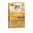 Advocate Flea & Worming, Large Cat (Purple) 3 Pack