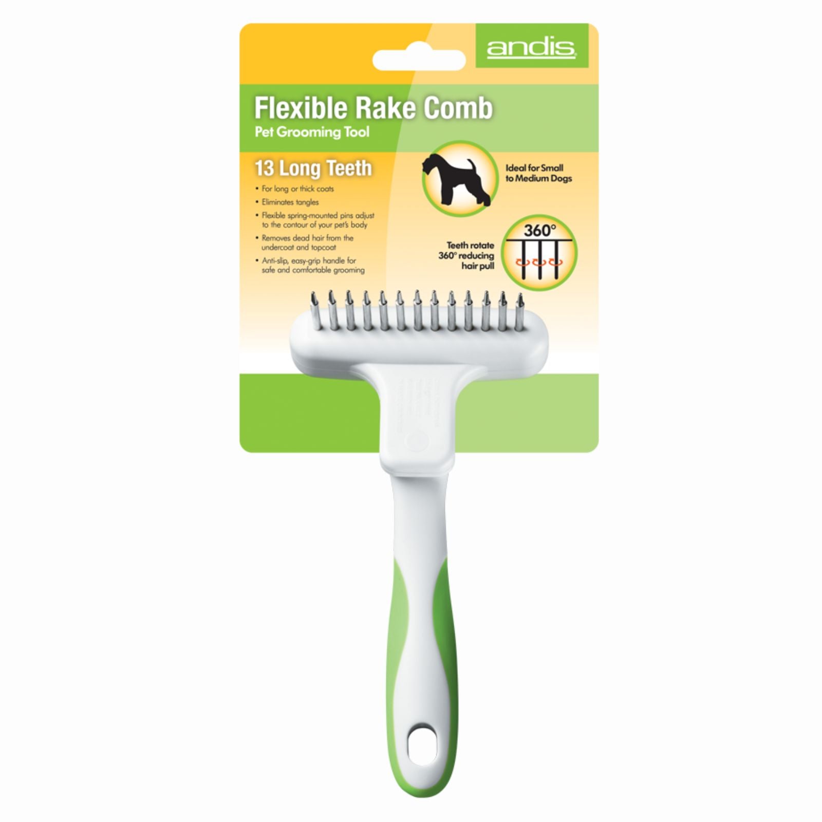 ANDIS Flexible Rake Comb Pet Grooming Tool