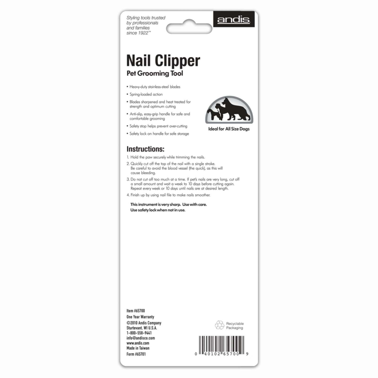 Nail Clippers - Ideal for All Sized Dogs