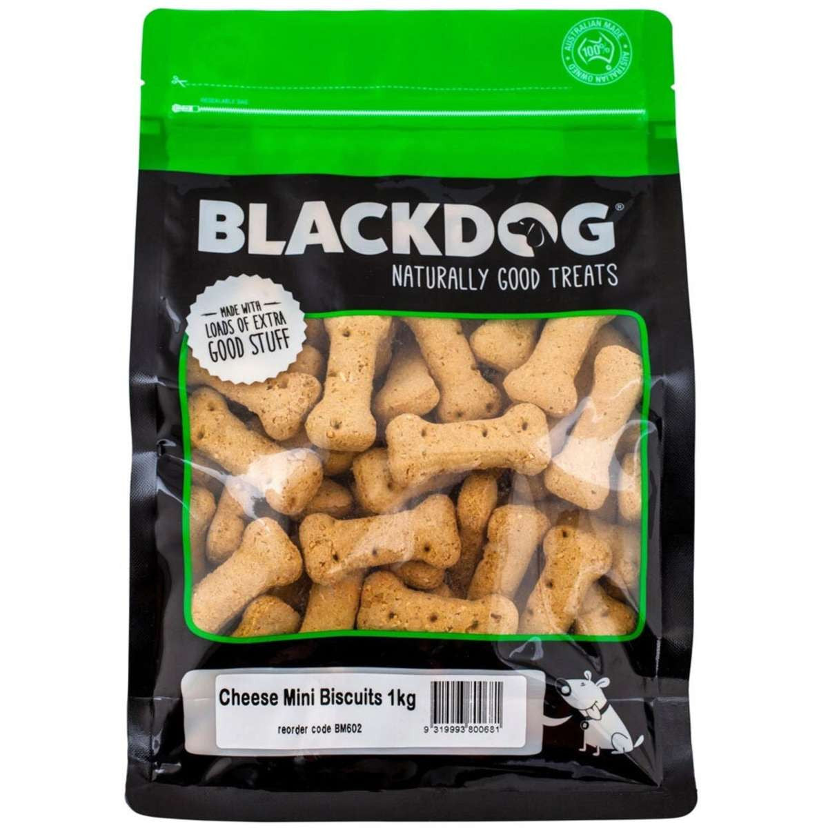 Blackdog Mini Cheese Biscuits 1kg - Australian Made Dog Treats