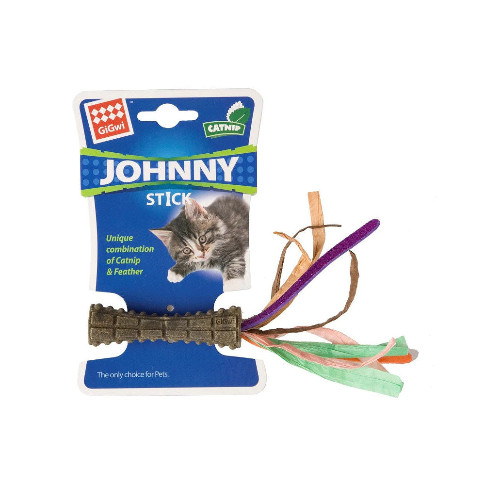 GiGwi Johnny Stick Catnip Cat Toy with Feather