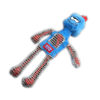 Gigwi Monster Rope Squeaker Blue Dog Toy